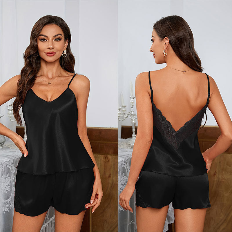Damen Satin Schlafset WW