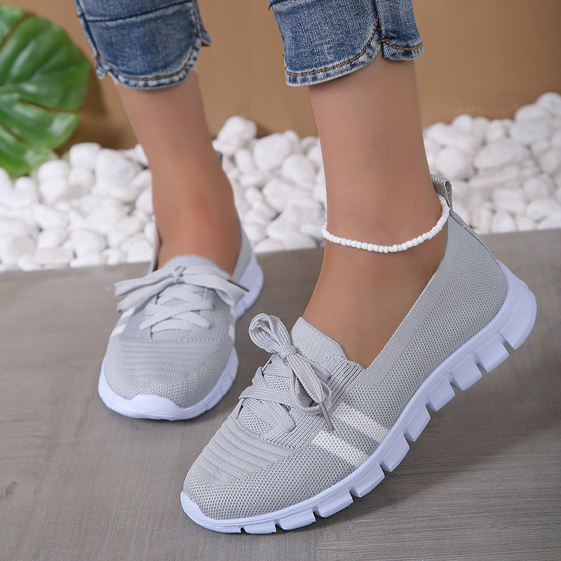 Damen Atmungsaktive und bequeme Freizeitschuhe mit elastischem Obermaterial WW