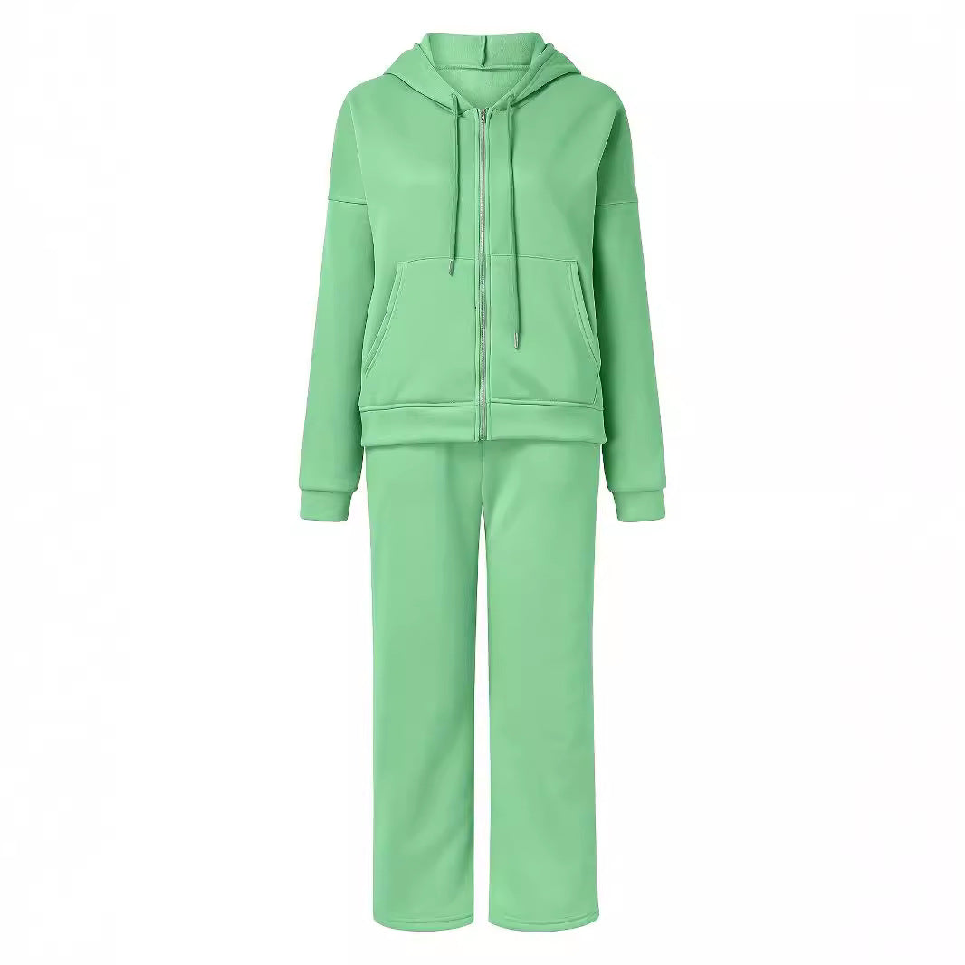 Damen Sportlicher Hoodie und Hose Set WW