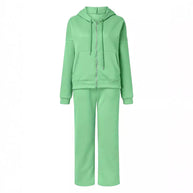 Damen Sportlicher Hoodie und Hose Set WW