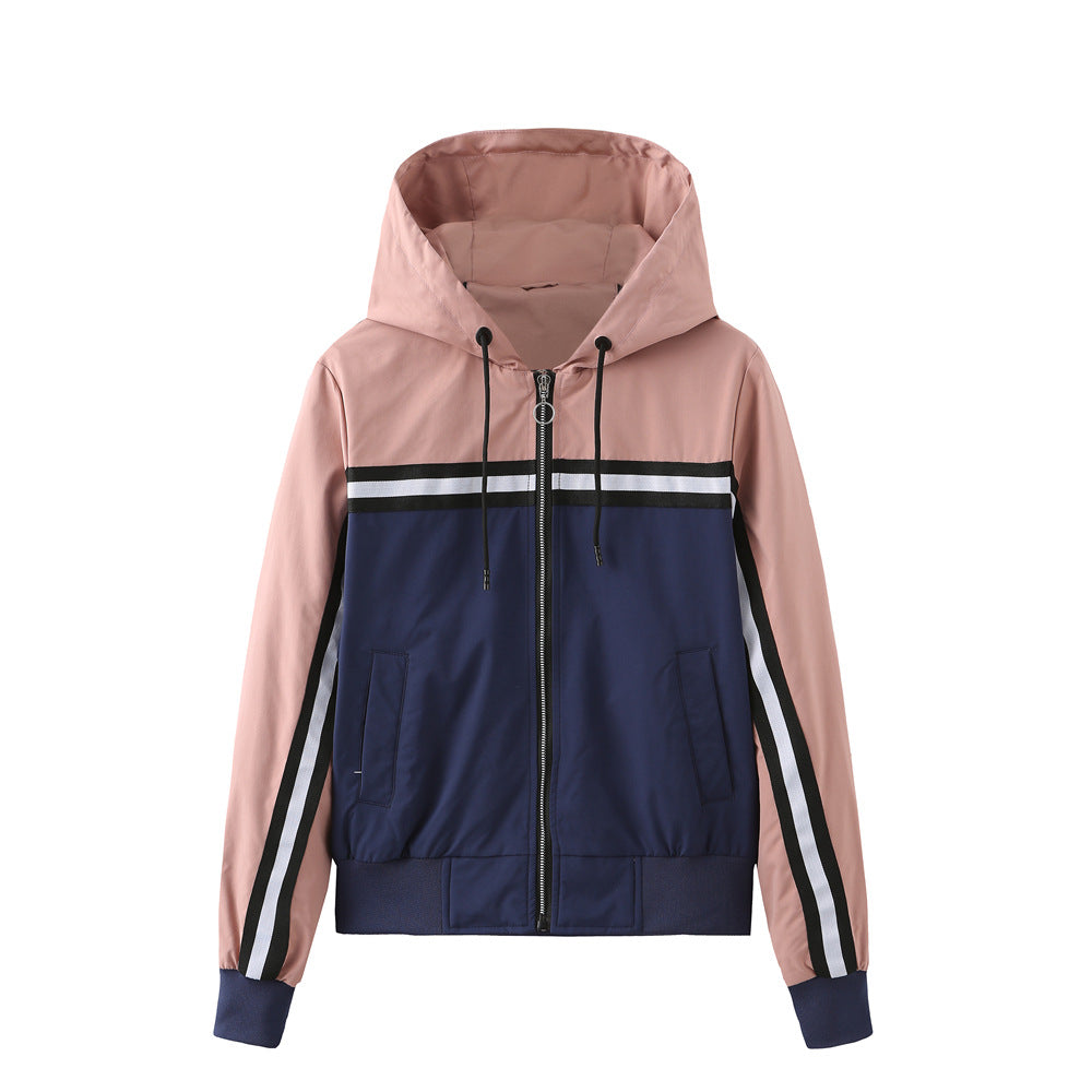 Damen sportliche Jacke mit modernen Streifenelementen WW