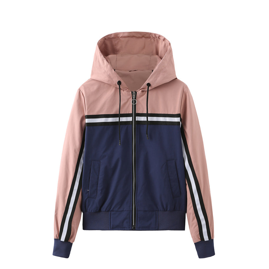 Damen sportliche Jacke mit modernen Streifenelementen WW