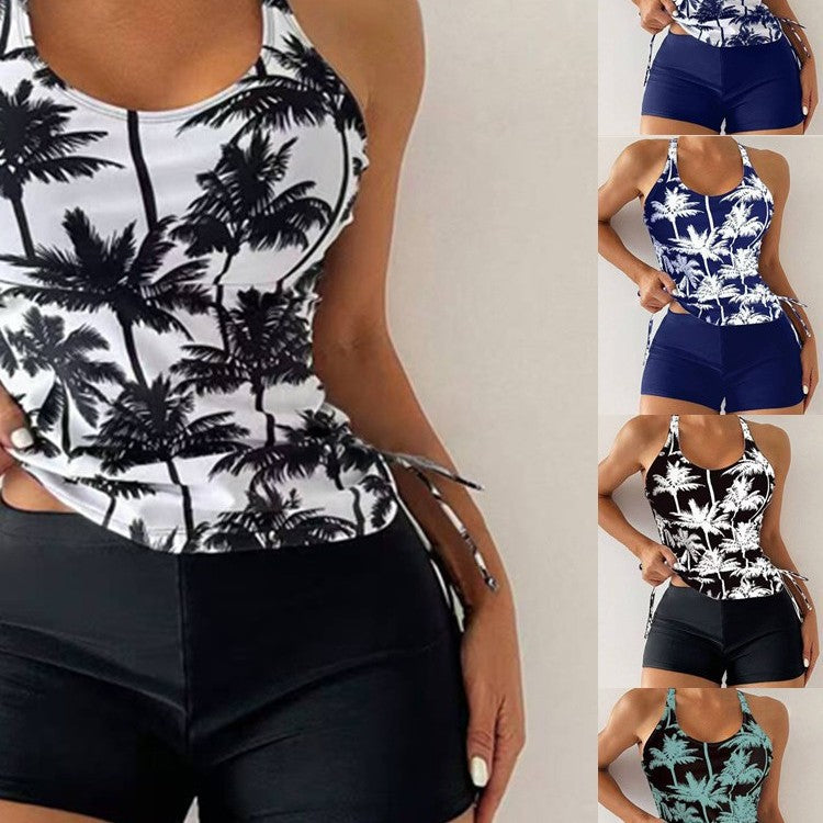 Femme Athletic Tankini Schwimmset mit verstellbaren Seitenschnüren WW