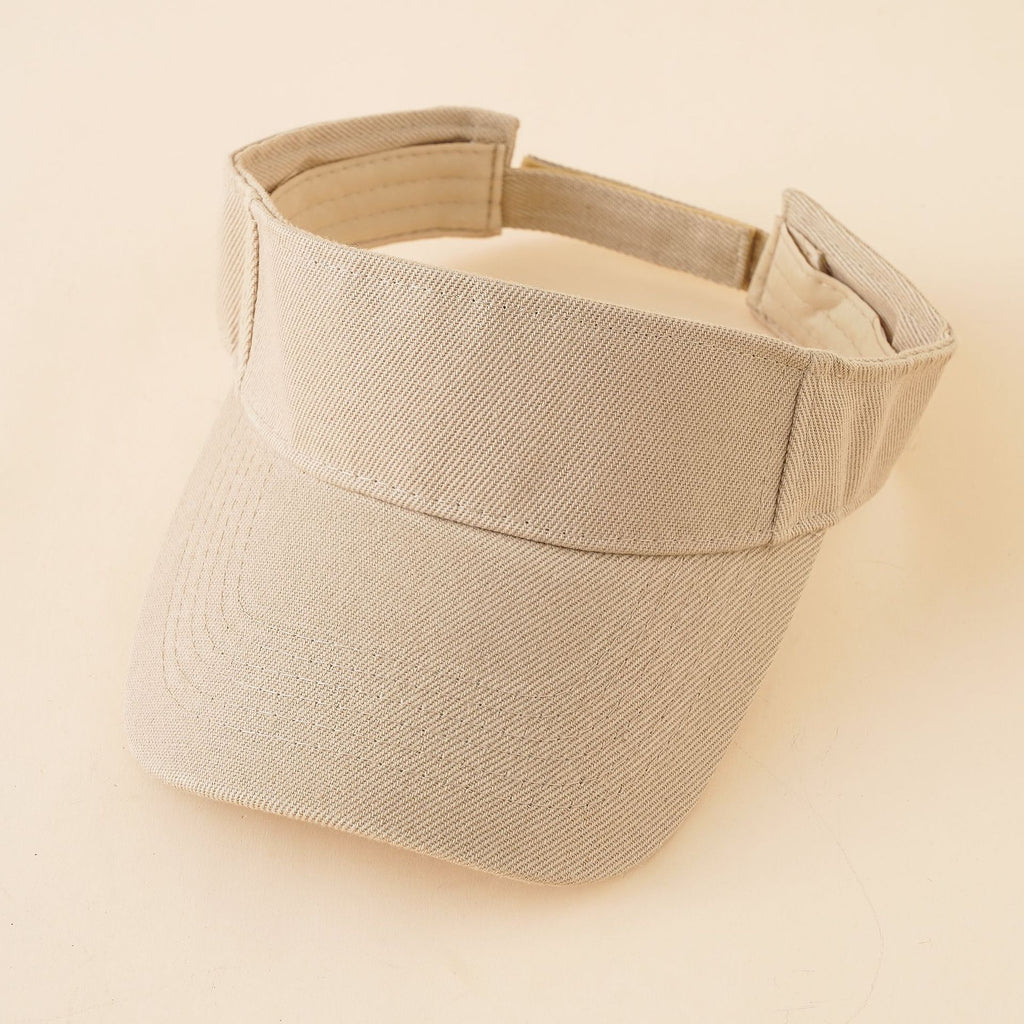 Damen Sportliche Sonnenblende mit verstellbarem Kinnband und atmungsaktiver Struktur WW