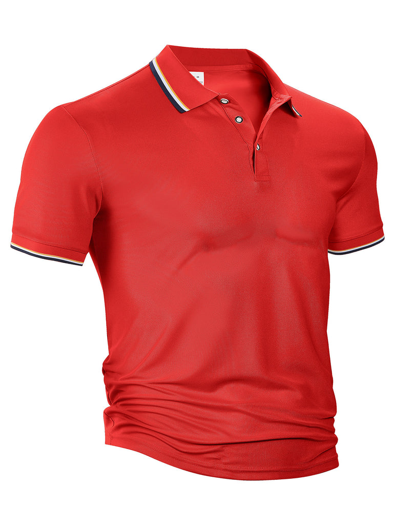 Herren sportliches Poloshirt mit atmungsaktiven Eigenschaften und modernem Schnitt WW