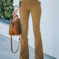 Damen ausgestellte Cord-Hosen WW