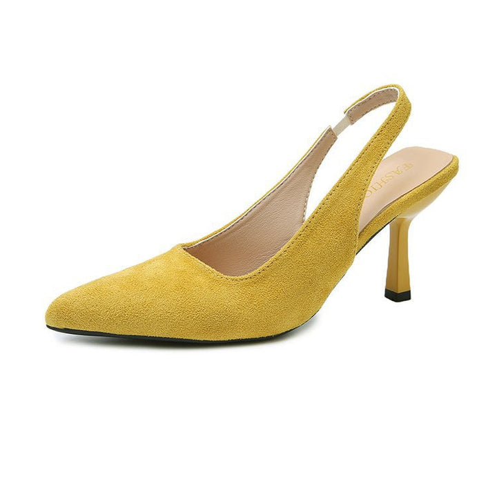Damen Slingback-Pumps mit elegantem spitzem Zehenbereich und komfortablem Blockabsatz W&W Mode