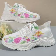 WW | Lässige Turnschuhe Mit Blumendruck