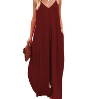 Damen Maxikleid mit schmalen Spagettiträgern und luftiger A-Linien-Silhouette WW
