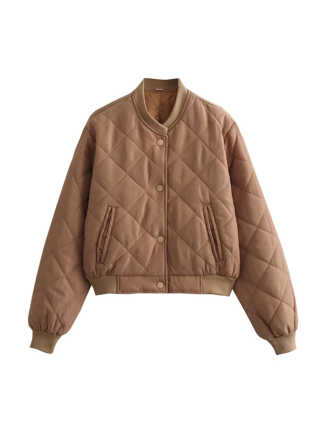 W&W Mode | Argyle-Muster Bomberjacke für Frauen