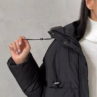 Damen Sportliche Winterjacke mit hohem Kragen und praktischen Taschen WW