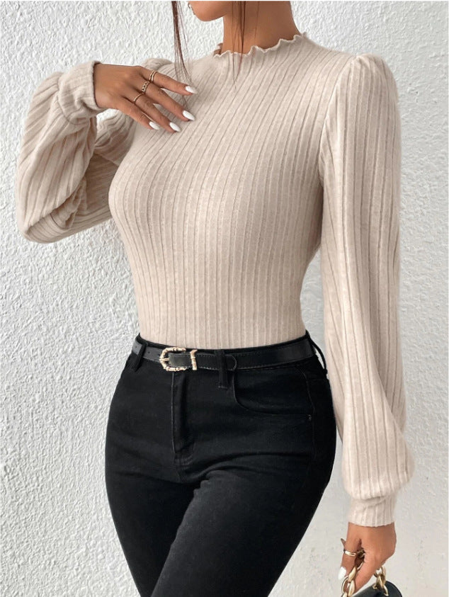 WW CozyKnit geschopptes Rollkragenlangarm-Sweater
