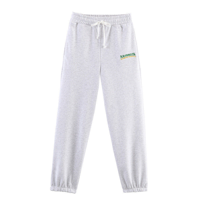 Damen Sportliche Sweatpants mit elastischem Bund und praktischem Logo WW