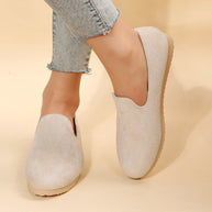 Damen Slip-On Freizeit Slipper mit bequemer Fußbett WW