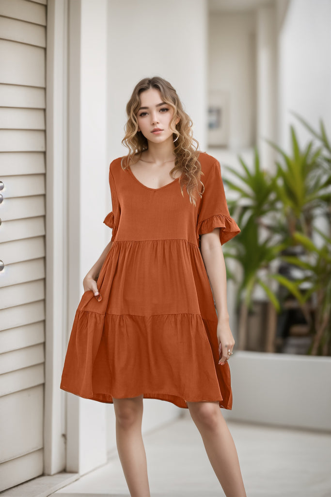 Damen lässiges Abendkleid WW