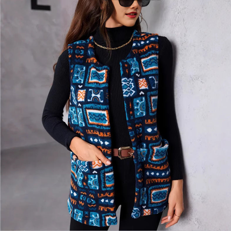 Damen Statement-Weste im Ethno-Design WW