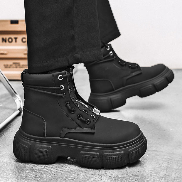 Damen robuste Combat Boots mit rutschfester Sohle und innovativem Schnürsystem WW