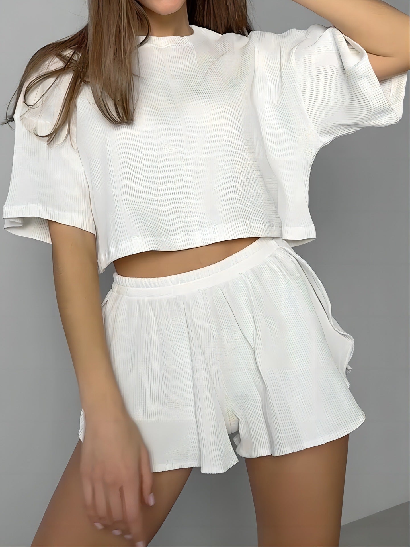 Damen Sanft Falten Lounge Set WW