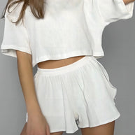 Damen Sanft Falten Lounge Set WW