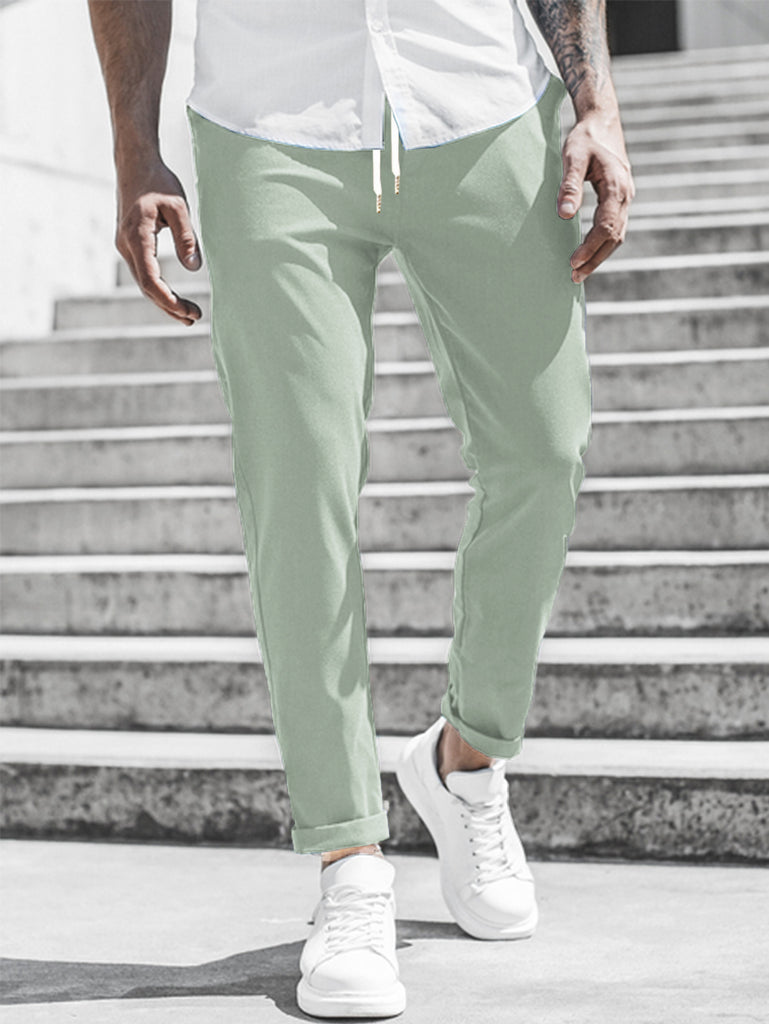 Herren Sportliche Chino-Hose mit flexiblem Bund und modernen Details WW