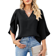 WW | Petal Sleeve Chiffon Shirt