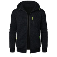 WW | Herren Gemusterte Zip Kapuzenpulli