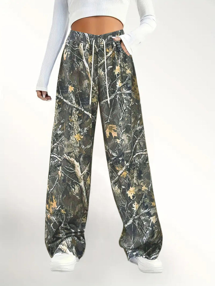 Damen Bequeme Cargohose im angesagten Camouflage-Design W&W Mode