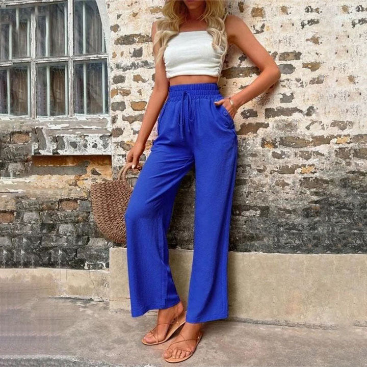 W&W Mode | Farbige Luftige Sommerhosen Damen Mit Weitem Bein Für Frauen