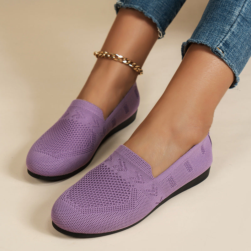 Damen Atmungsaktive Slip-On Espadrilles mit flexiblem Fußbett WW