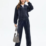 Damen sportliches Fleece-Trainingsanzug WW