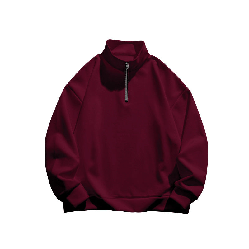 Herren hochfrequente Sweatshirt Jacke mit Stehkragen und Reißverschluss WW