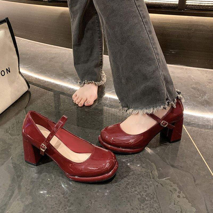 W&W Mode | Stilvolle Wasserdichte Mary Jane Pumps