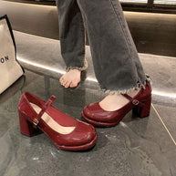 WW | Stilvolle Wasserdichte Mary Jane Pumps