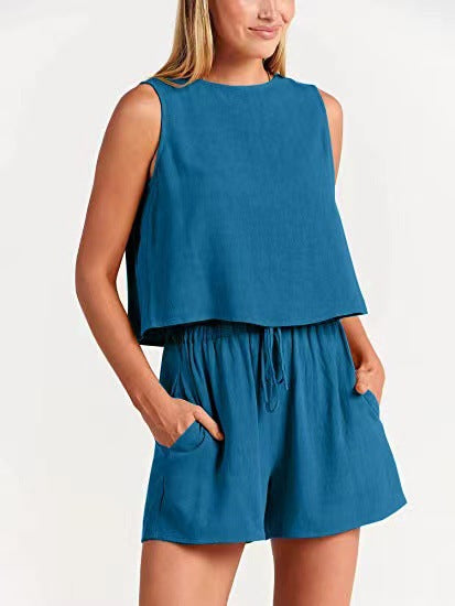Damen Bequemes Jumpsuit mit weitem Schnitt und praktischen Taschen WW