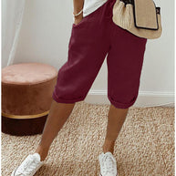 Leichte Shorts mit elastischem Bund für Damen WW