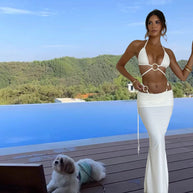 Damen Bikini-Set mit elegante Ringe und hohem Bund WW