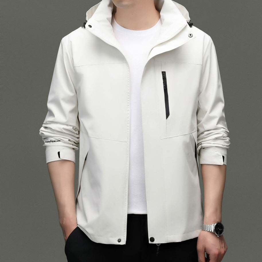 Herren Übergangsjacke mit stylischem Stehkragen und atmungsaktiven Eigenschaften WW