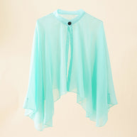 Damen Luftiger Chiffon-Kimono mit weit ausgestellten Ärmeln WW