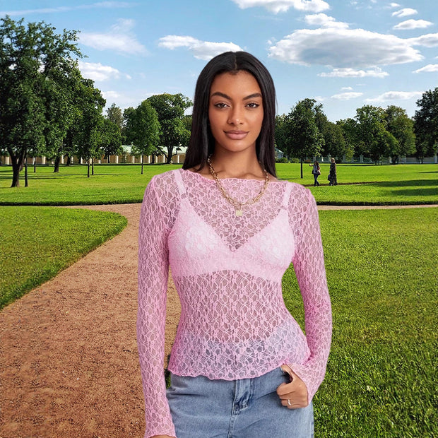 Damen Spitzenoberteil mit eleganter Passform und raffinierten Details WW