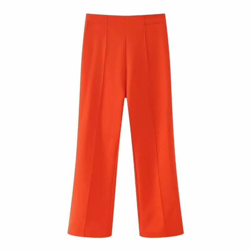 Damen Weit geschnittene Bundfaltenhose mit elegantem Schnitt WW