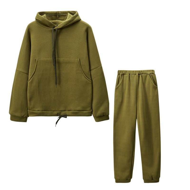 Damen Bequemes Sweatshirt und lockere Jogginghose Set WW