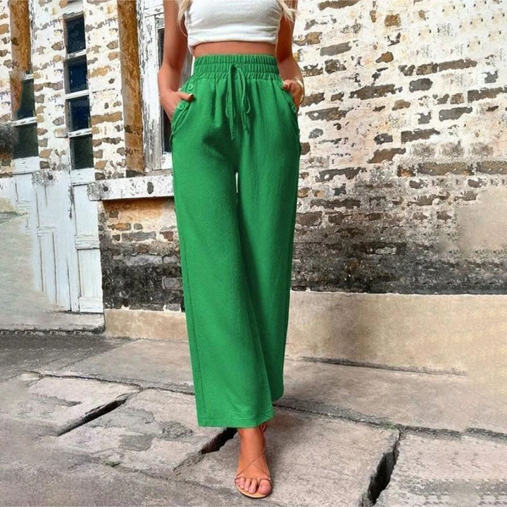 W&W Mode | Farbige Luftige Sommerhosen Damen Mit Weitem Bein Für Frauen