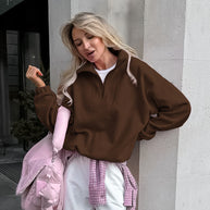 Damen Steppjacke mit hohem Kragen und Reißverschluss WW