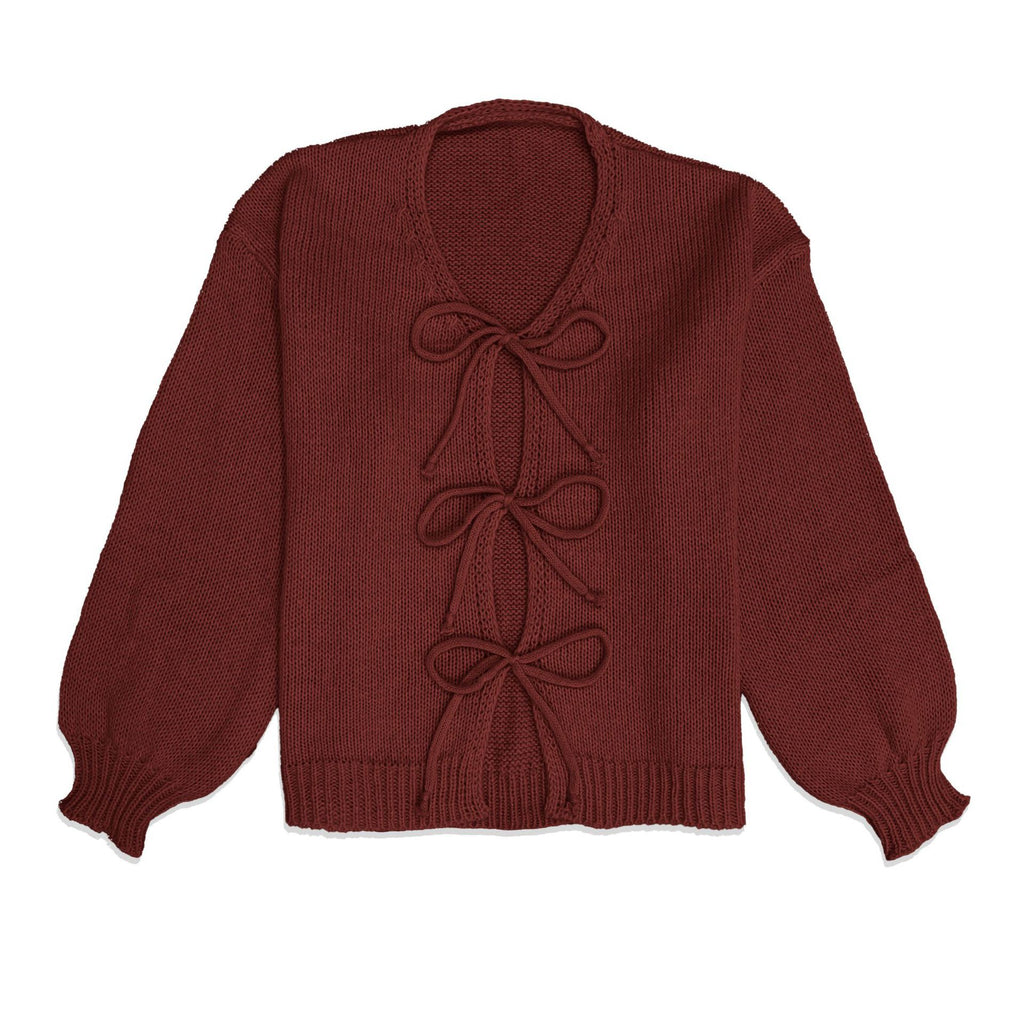 Damen Strickpullover mit Filigranem Schnür-Detail und Rundhalsausschnitt WW
