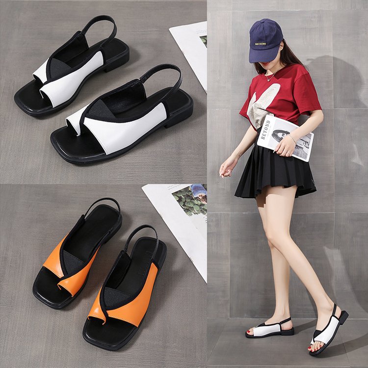 Damen Slingback Sandalen mit modischem Mustermix W&W