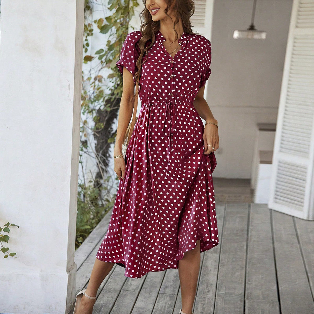 Damen Midikleid mit Punkten W&W Mode