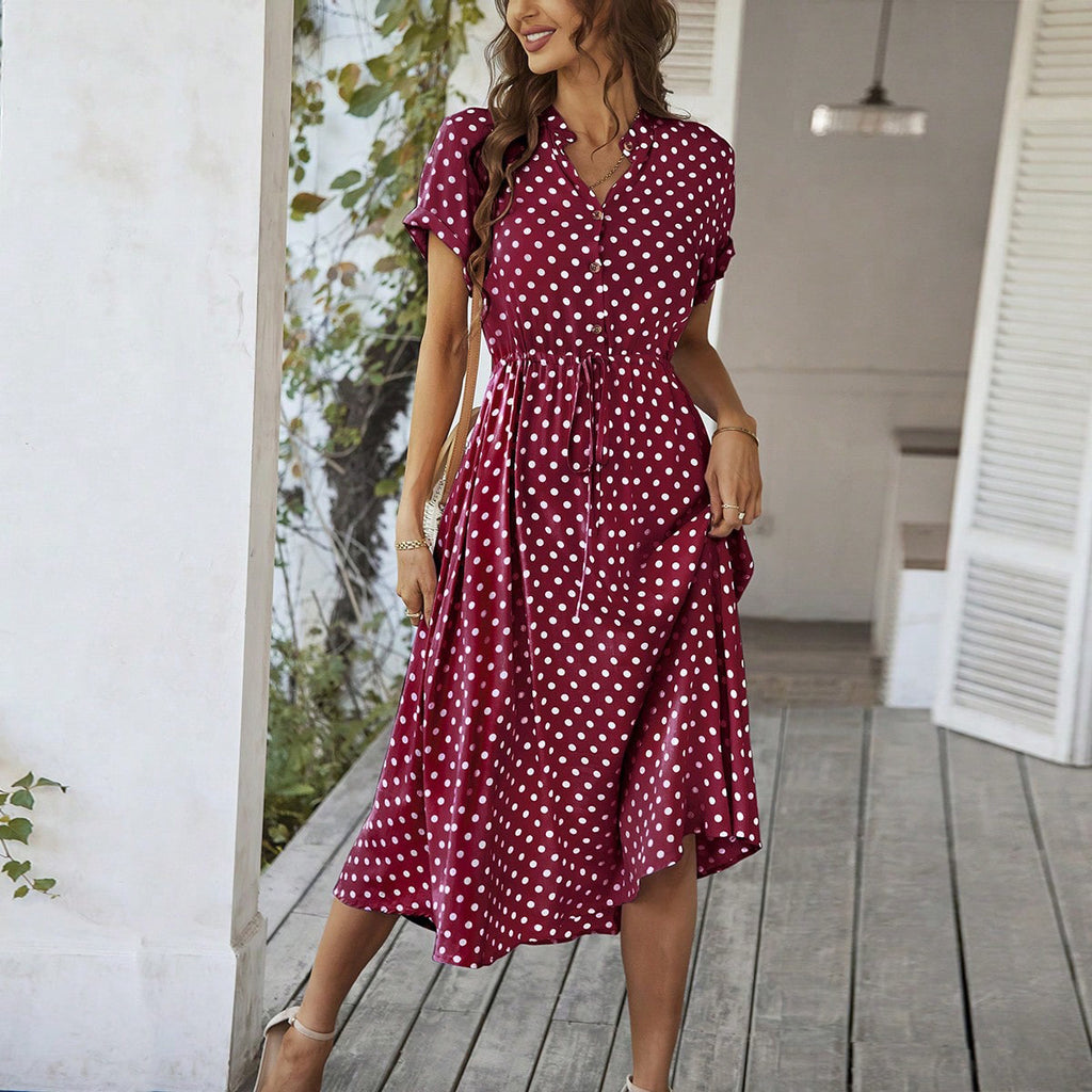 Damen Midikleid mit Punkten WW