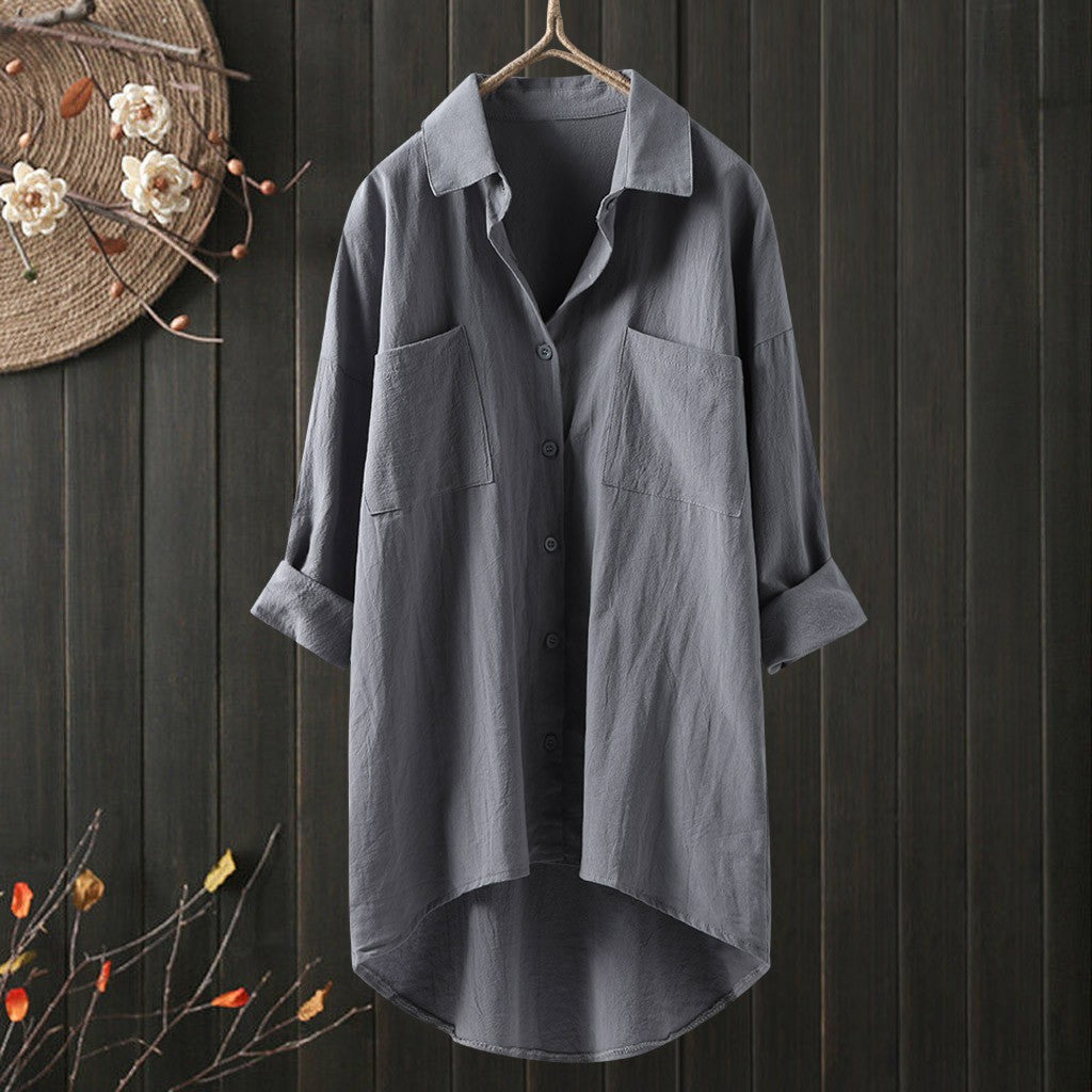 Damen Relaxed Fit Button-Up Shirt WW