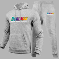 Damen Sportliches Hoodie und Jogginghose Set aus weichem Fleece WW