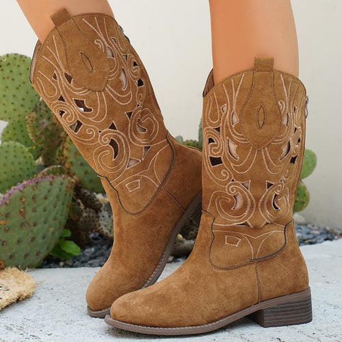 Damen Stiefel mit kunstvoller anatomischer Gestaltung WW